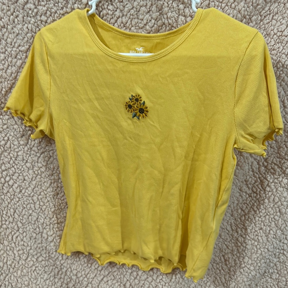 yellow sunflower shirt